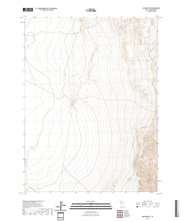 Aragonite SE topographic map thumbnail