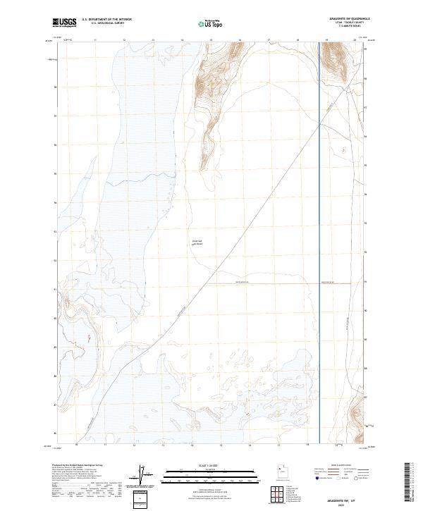 Aragonite SW topographic map thumbnail