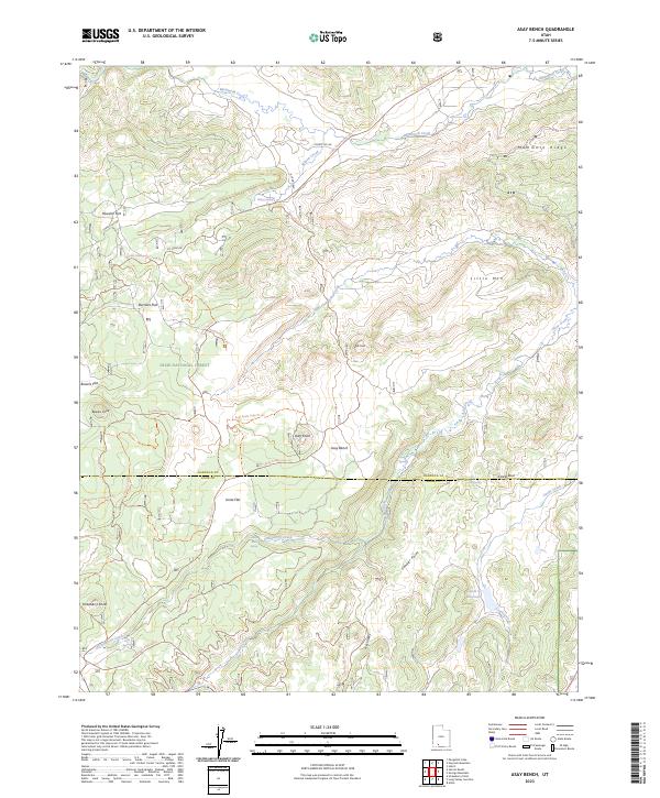 Asay Bench topographic map thumbnail