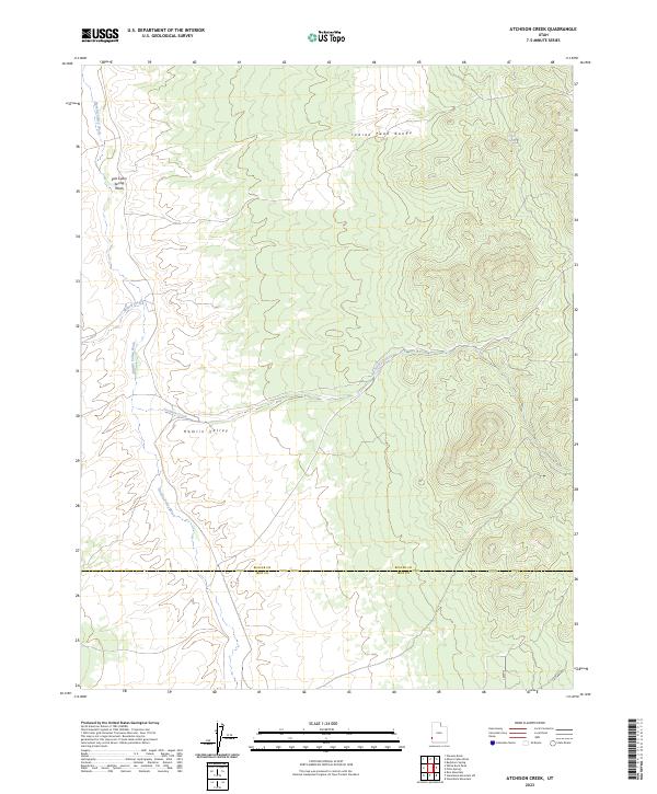 Atchison Creek topographic map thumbnail