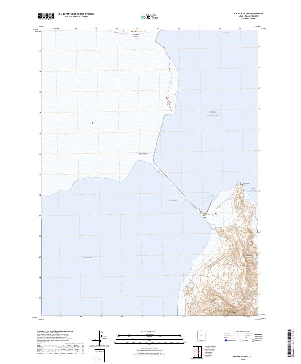Badger Island topographic map thumbnail