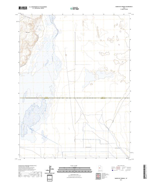 Baker Hot Springs topographic map thumbnail