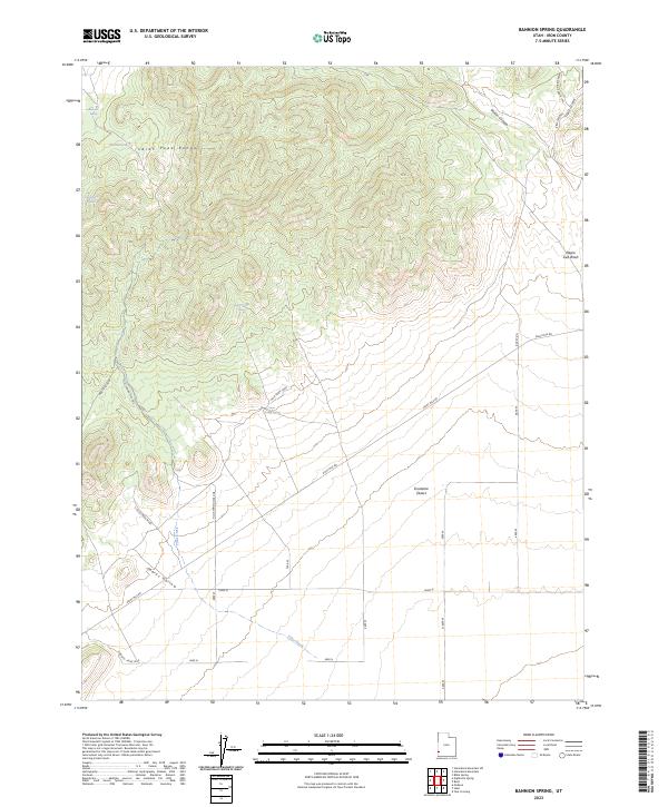 Bannion Spring topographic map thumbnail