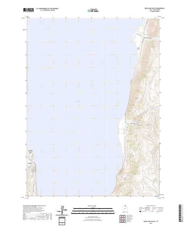 Bear Lake South topographic map thumbnail
