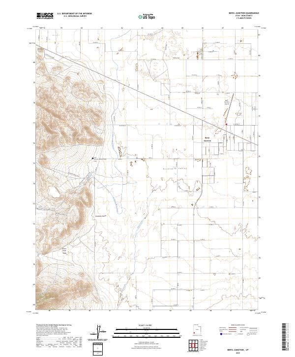 Beryl Junction topographic map thumbnail