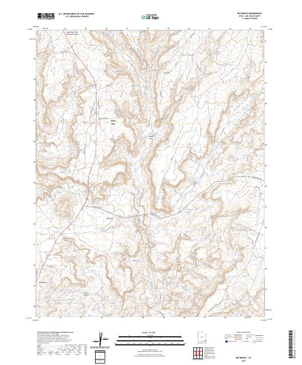 Big Bench topographic map thumbnail