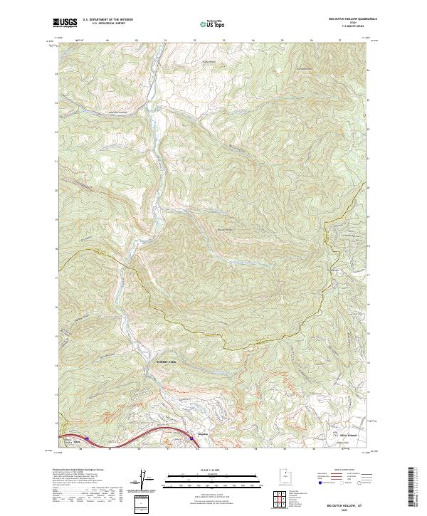 Big Dutch Hollow topographic map thumbnail