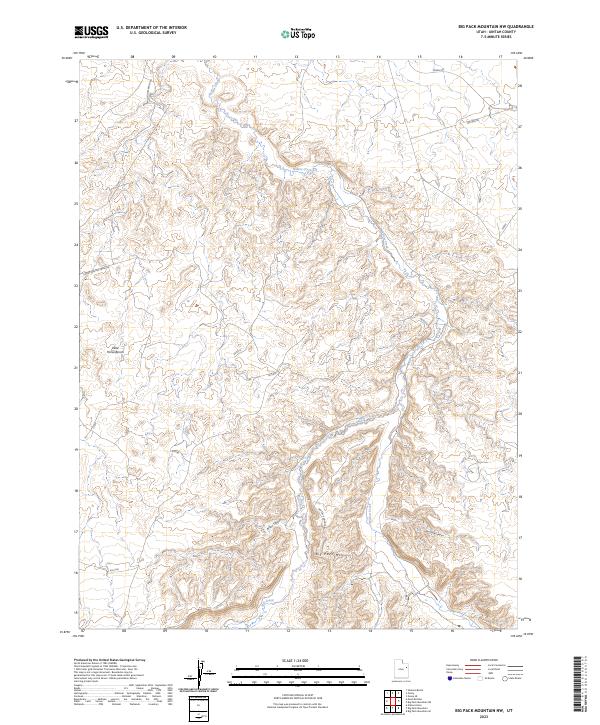 Big Pack Mountain NW topographic map thumbnail