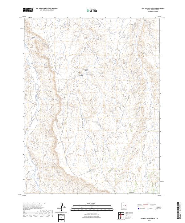 Big Pack Mountain SE topographic map thumbnail