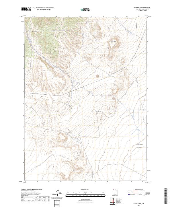 Black Butte topographic map thumbnail