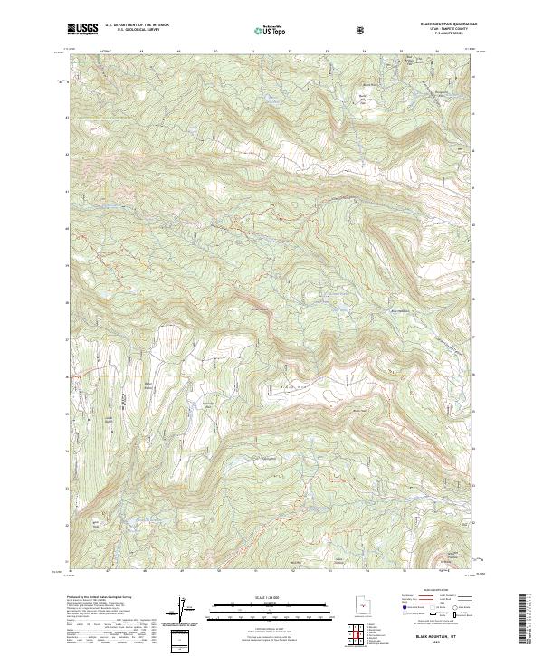 Black Mountain topographic map thumbnail