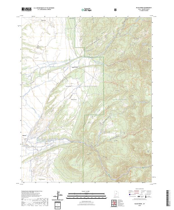 Black Ridge topographic map thumbnail