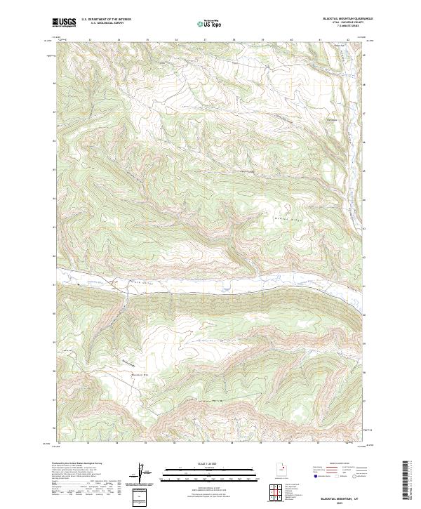 Blacktail Mountain topographic map thumbnail