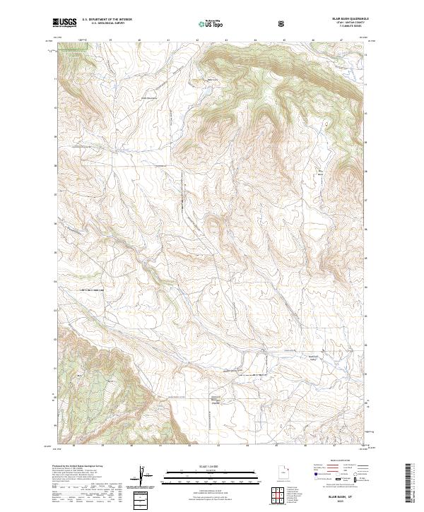 Blair Basin topographic map thumbnail