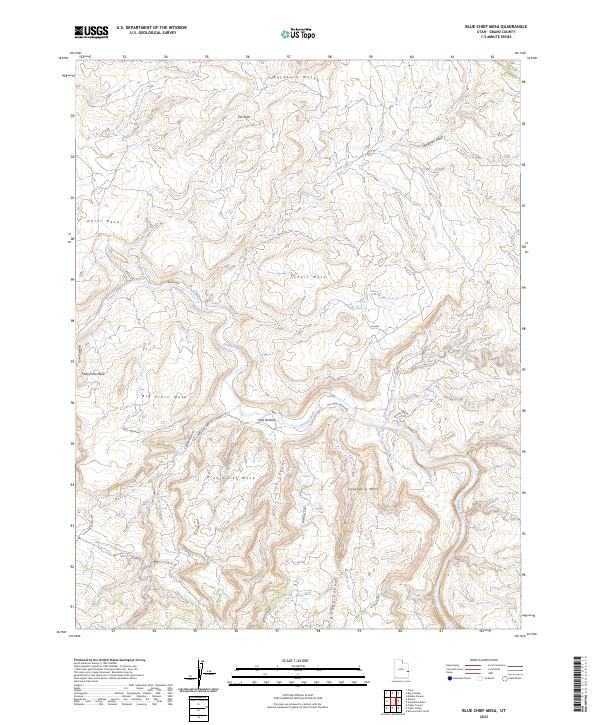 Blue Chief Mesa topographic map thumbnail