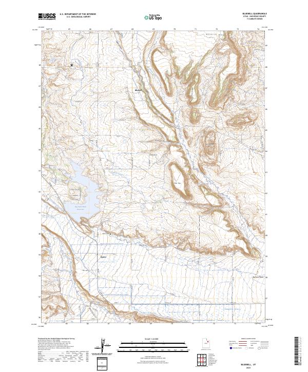 Bluebell topographic map thumbnail