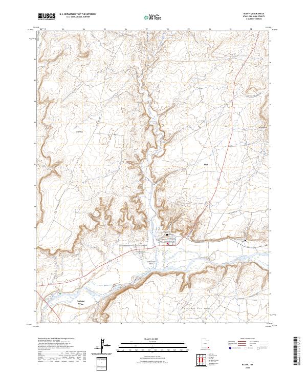 Bluff topographic map thumbnail