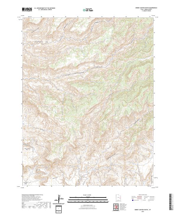 Bobby Canyon South topographic map thumbnail
