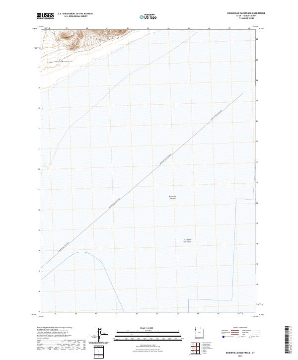 Bonneville Racetrack topographic map thumbnail