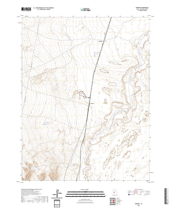 Borden topographic map thumbnail