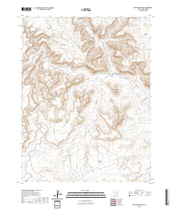 Bottleneck Peak topographic map thumbnail