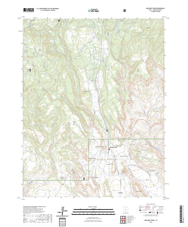 Boulder Town topographic map thumbnail