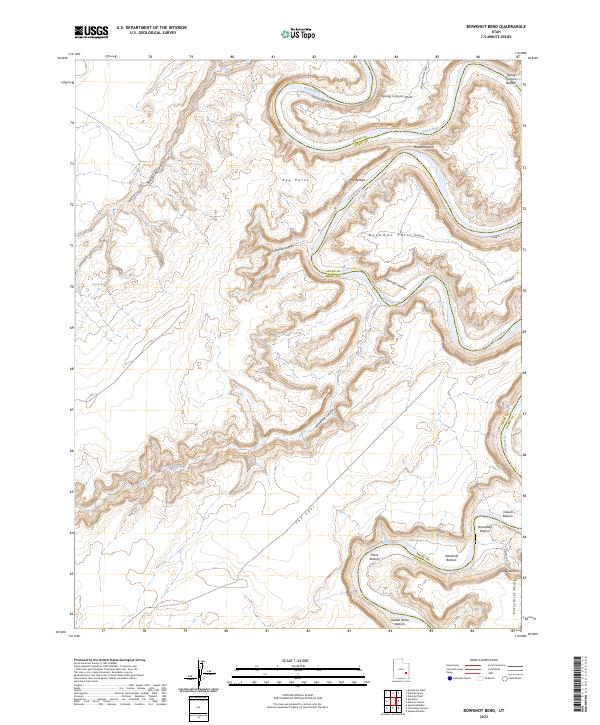 Bowknot Bend topographic map thumbnail