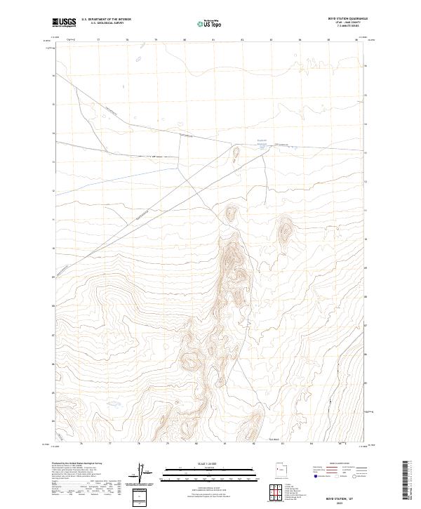 Boyd Station topographic map thumbnail