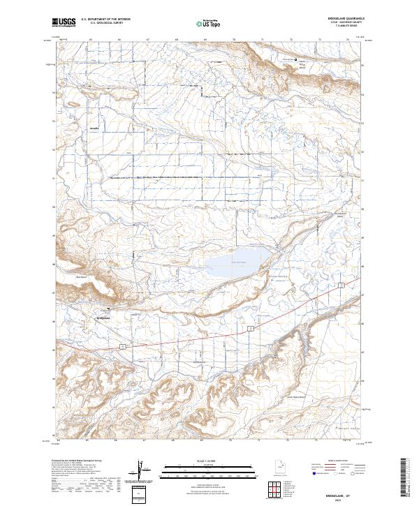Bridgeland topographic map thumbnail