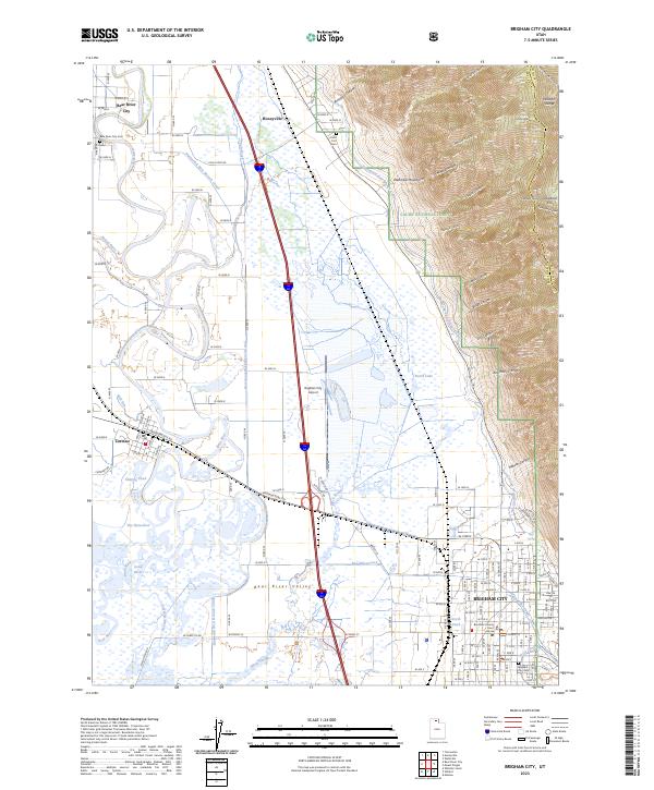 Brigham City topographic map thumbnail
