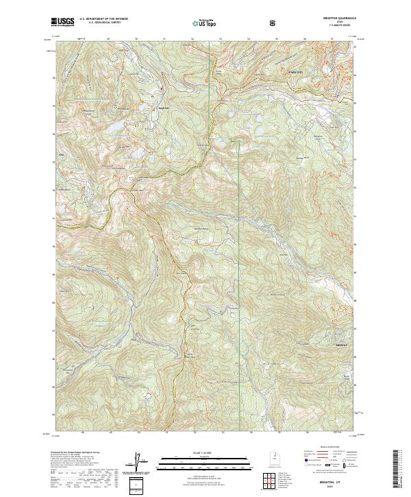 Brighton topographic map thumbnail