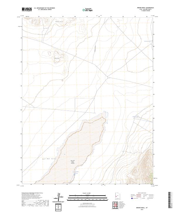 Brown Knoll topographic map thumbnail