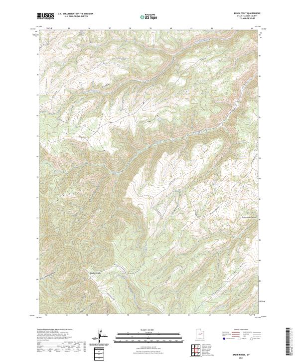 Bruin Point topographic map thumbnail