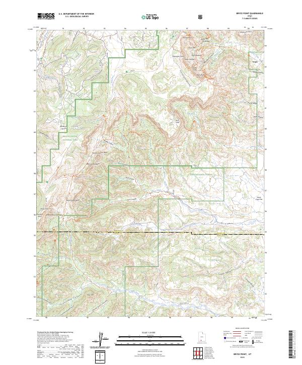 Bryce Point topographic map thumbnail