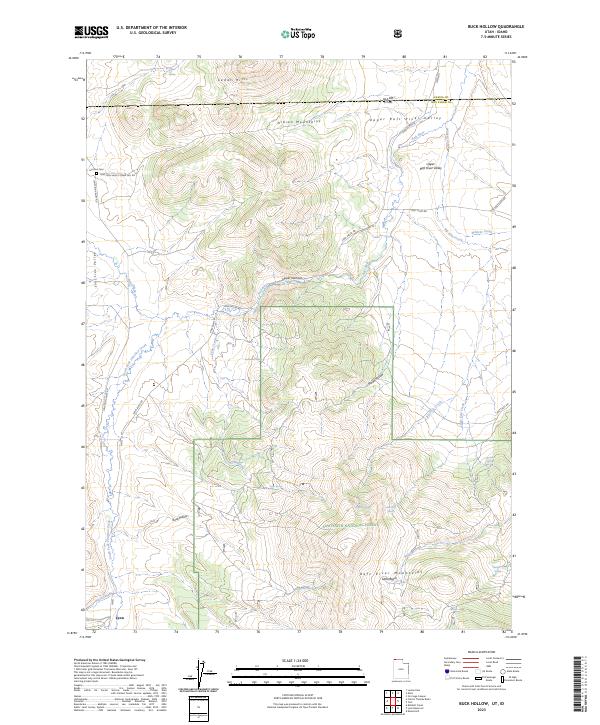 Buck Hollow topographic map thumbnail