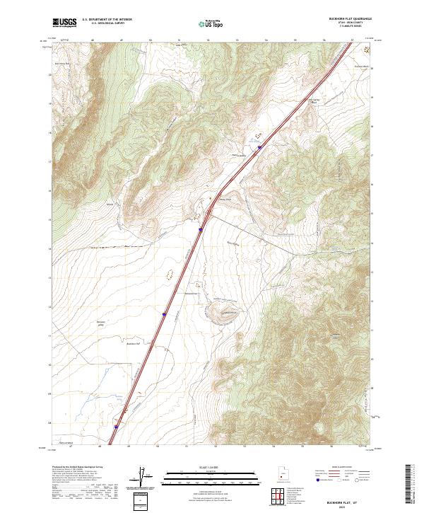 Buckhorn Flat topographic map thumbnail