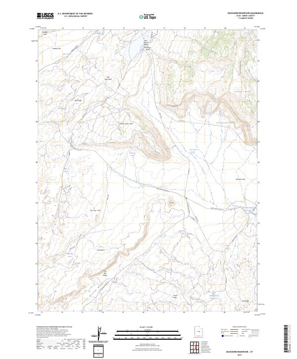 Buckhorn Reservoir topographic map thumbnail
