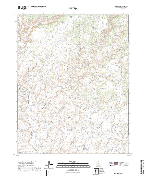 Bug Canyon topographic map thumbnail
