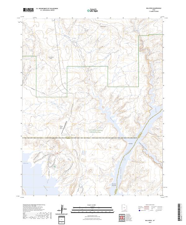Bullfrog topographic map thumbnail