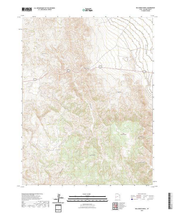 Bullgrass Knoll topographic map thumbnail
