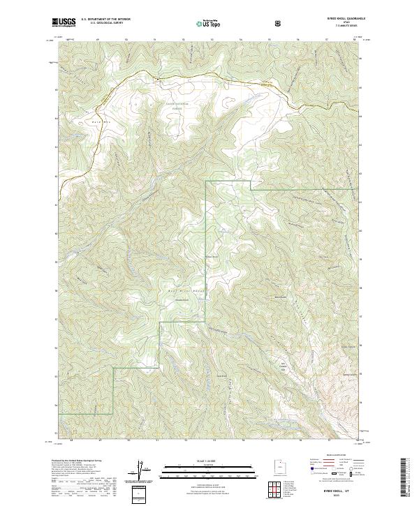Bybee Knoll topographic map thumbnail