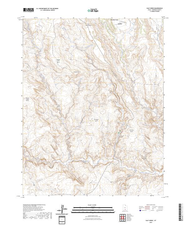 Calf Creek topographic map thumbnail