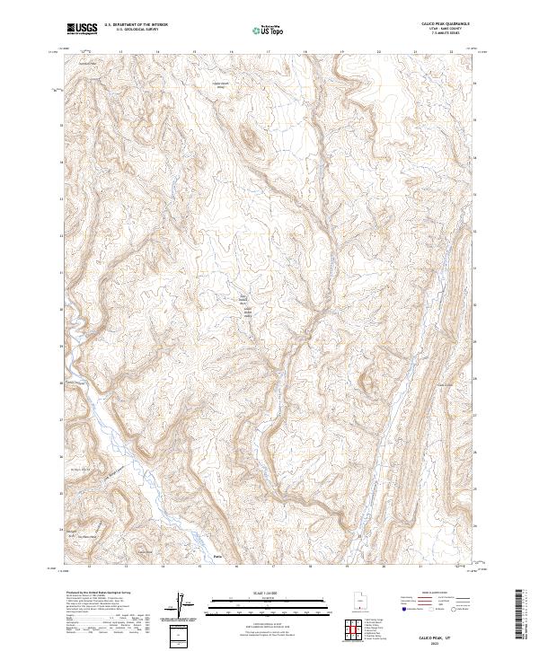 Calico Peak topographic map thumbnail