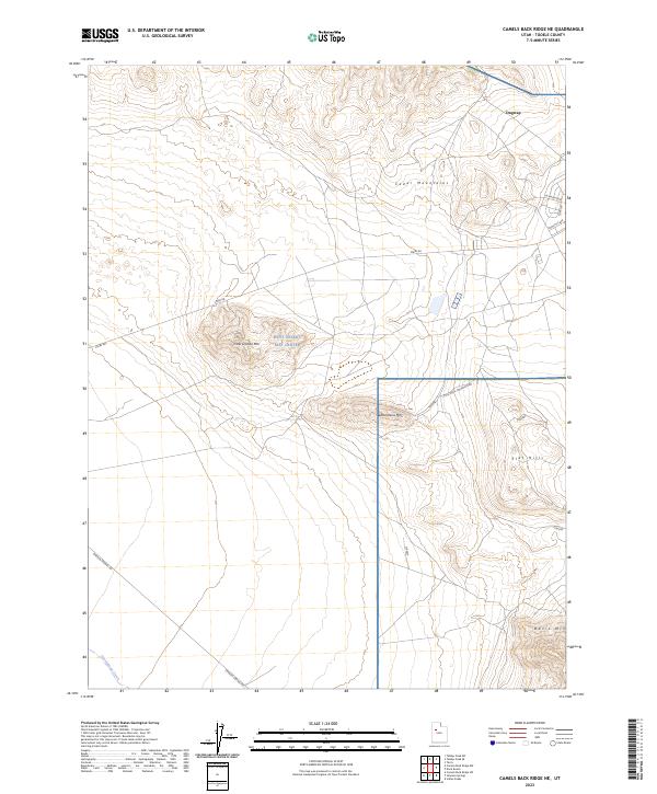 Camels Back Ridge NE topographic map thumbnail