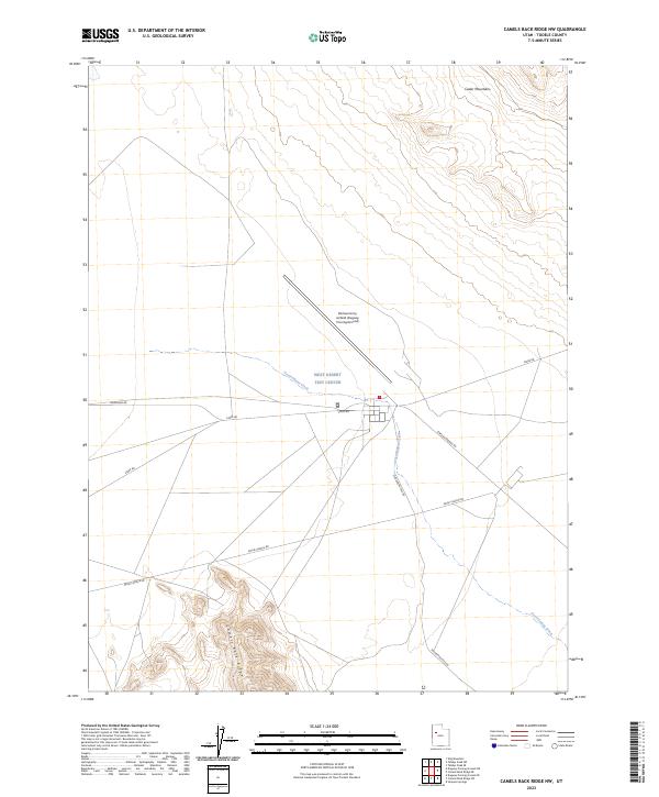 Camels Back Ridge NW topographic map thumbnail