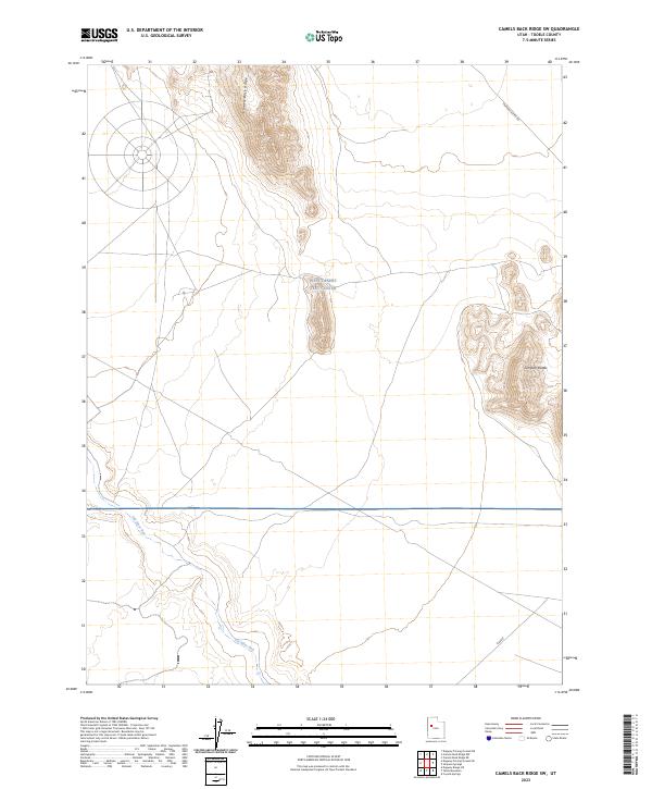Camels Back Ridge SW topographic map thumbnail