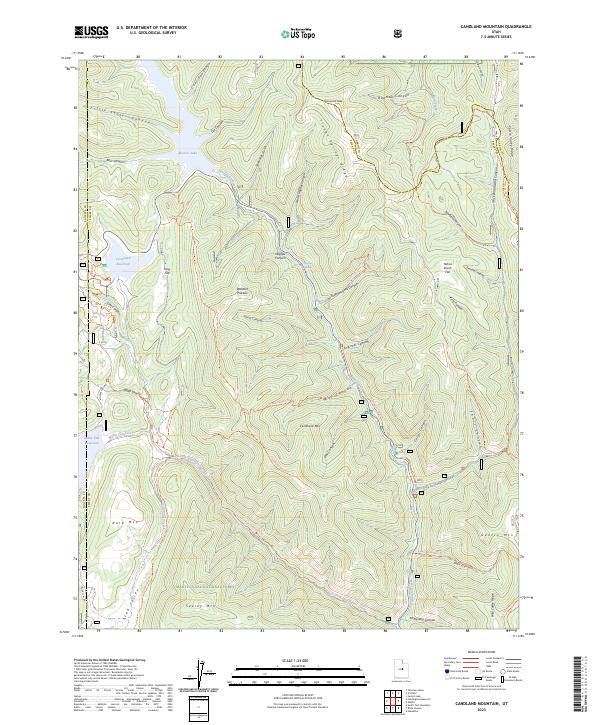 Candland Mountain topographic map thumbnail