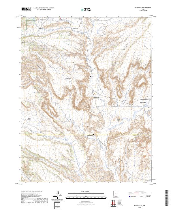 Cannonville topographic map thumbnail