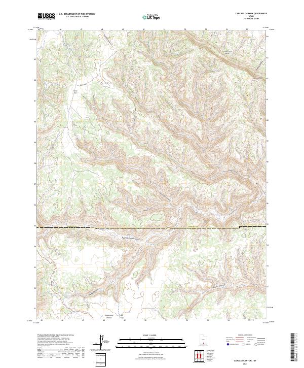 Carcass Canyon topographic map thumbnail