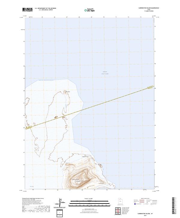 Carrington Island topographic map thumbnail